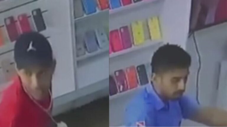 VÍDEO:  Dupla armada rende clientes e funcionários e assalta loja de celular, em Manaus