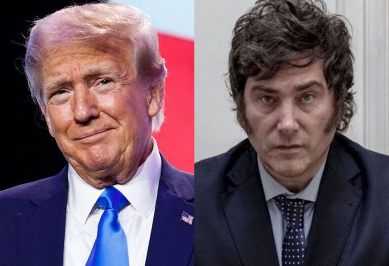 Trump telefona para presidente eleito Milei e anuncia visita à Argentina