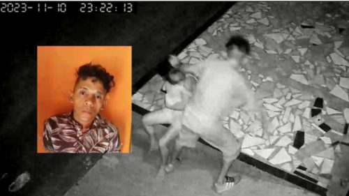 VÍDEO: Mulher com bebê no colo é agredida por marido com socos e chutes, no Pará