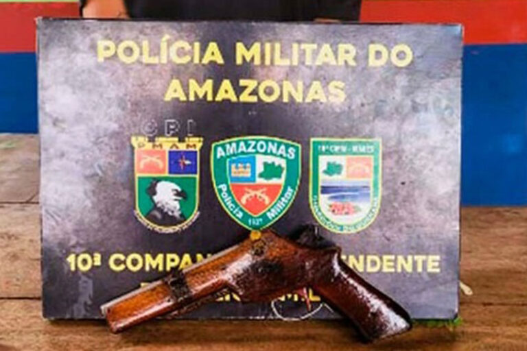 Homem é preso com arma caseira em Maués, no Amazonas