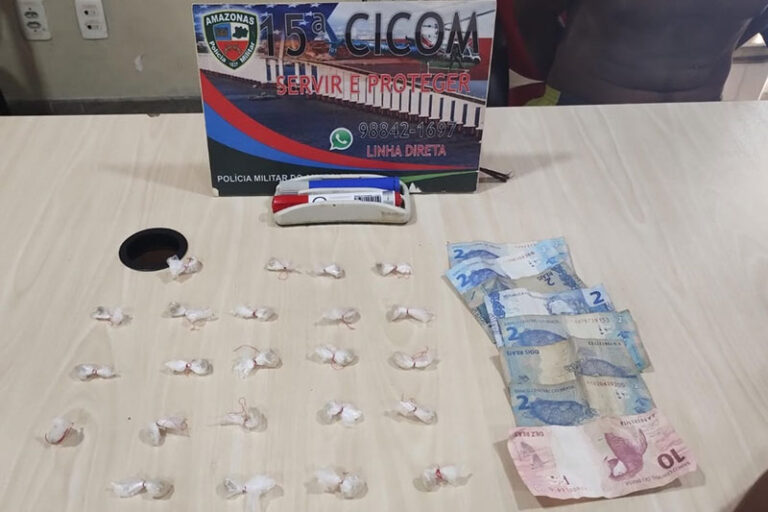 Homem é preso com drogas em invasão na zona Norte de Manaus