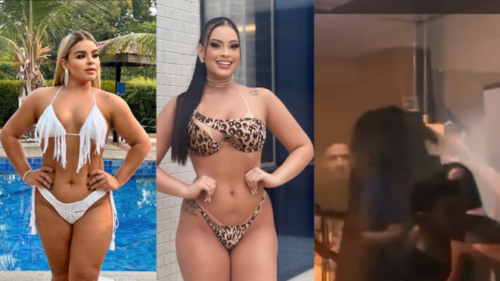 VÍDEOS: Candidatas se estapeiam após uma falar que a outra ‘não tinha beleza’ para o concurso, em Manaus