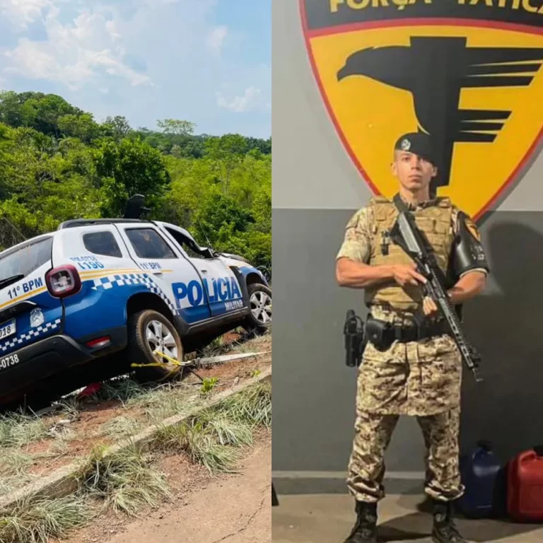 Soldado morre e outro PM fica ferido após viatura capotar em rodovia do Tocantins
