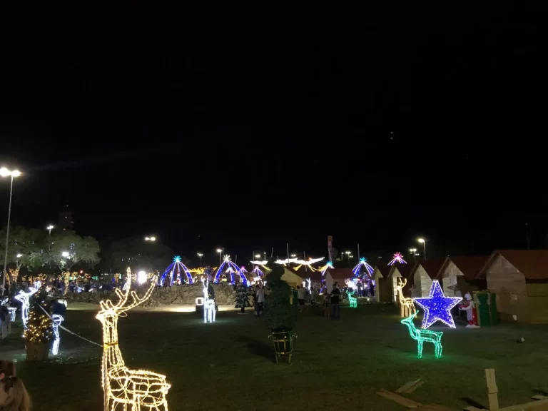 Vídeo: Após palco ser derrubado por tempestade, Vila de Natal é inaugurada em Palmas
