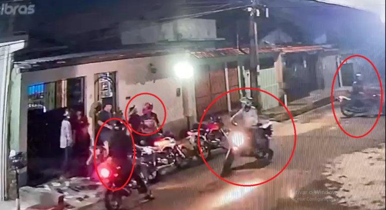 VÍDEO: Grupo com seis assaltantes ‘fazem a limpa’ em pessoas em frente de casa, em Manaus