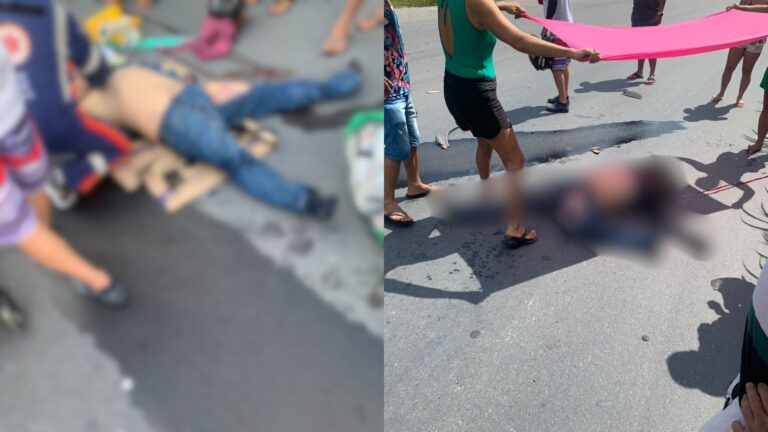 VÍDEO: Acidente entre carreta e motocicleta deixa homem com a perna parcialmente decepada, no AM