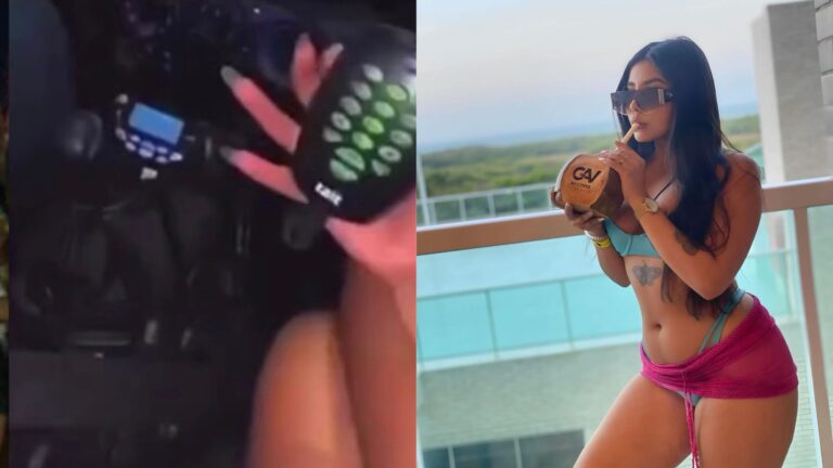 VÍDEO: Influenciadora grava storys ‘proibido’ dentro de viatura da PM, no Pará