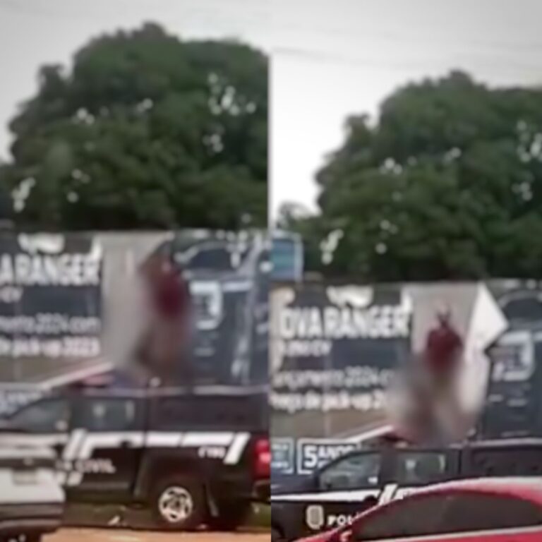 VÍDEO: Homem é preso após se masturbar em cima de viatura da polícia no Pará