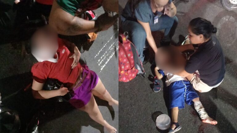 Criança quebra perna e mulher fica ferida em acidente de trânsito, em Manaus