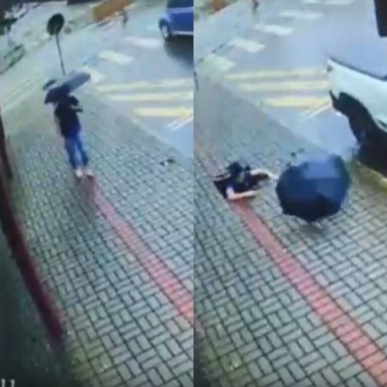 VÍDEO: No Paraná, mulher é engolida por ‘cratera’ em calçada
