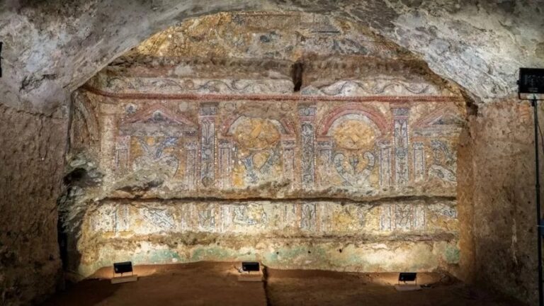 Escavação em Roma descobre sala de jantar com mosaico de 2,3 mil anos