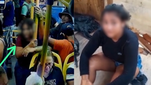 VÍDEO: ‘Tribunal do Crime’ pega suposta assaltante do ônibus 678, filma tudo e promete corretivo, em Manaus