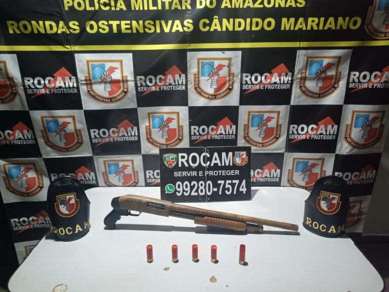 Trio é preso e adolescente é apreendido com armas de fogo em Manaus