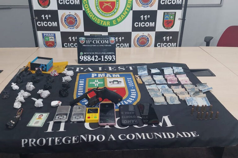 Casal é preso fazendo distribuição de drogas na zona Leste de Manaus