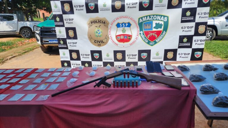 Operação Deserto 2 apreende drogas, armas de fogo e munições em Pauini