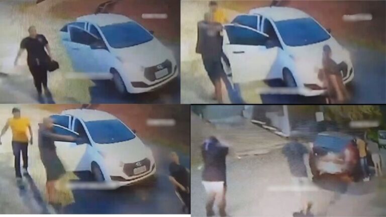 VÍDEO: Dupla ‘toca o terror’ e rende mulher e ocupantes de carro parado na rua, em Manaus
