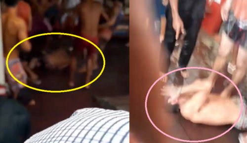 VÍDEO: Suspeito de roubo, homem é flagrado levando ‘peia’ da população, no AM