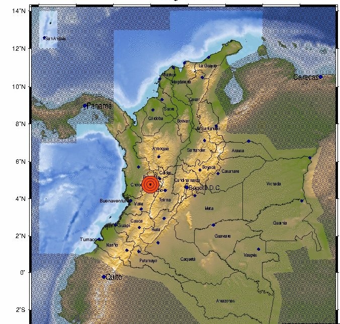 VÍDEOS: Forte terremoto de magnitude 5,6 abala grande parte da Colômbia