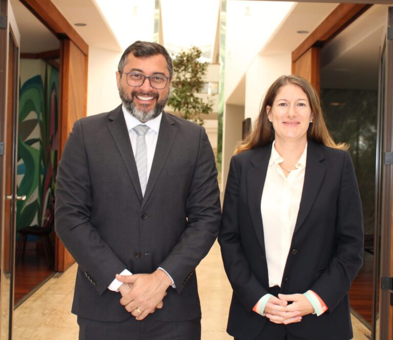 Em Brasília, Wilson Lima apresenta projetos sustentáveis à embaixadora britânica