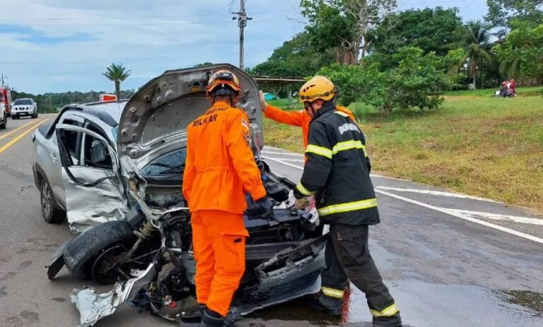 Motociclista morre em grave acidente na AM-070; outros três ficam feridos