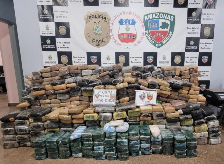 No Amazonas, PM apreende mais de 21 toneladas de drogas em 2023