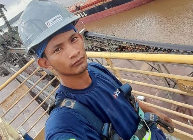 VÍDEO: Trabalhador cai com empilhadeira no Rio Amazonas e segue desaparecido, no Amapá