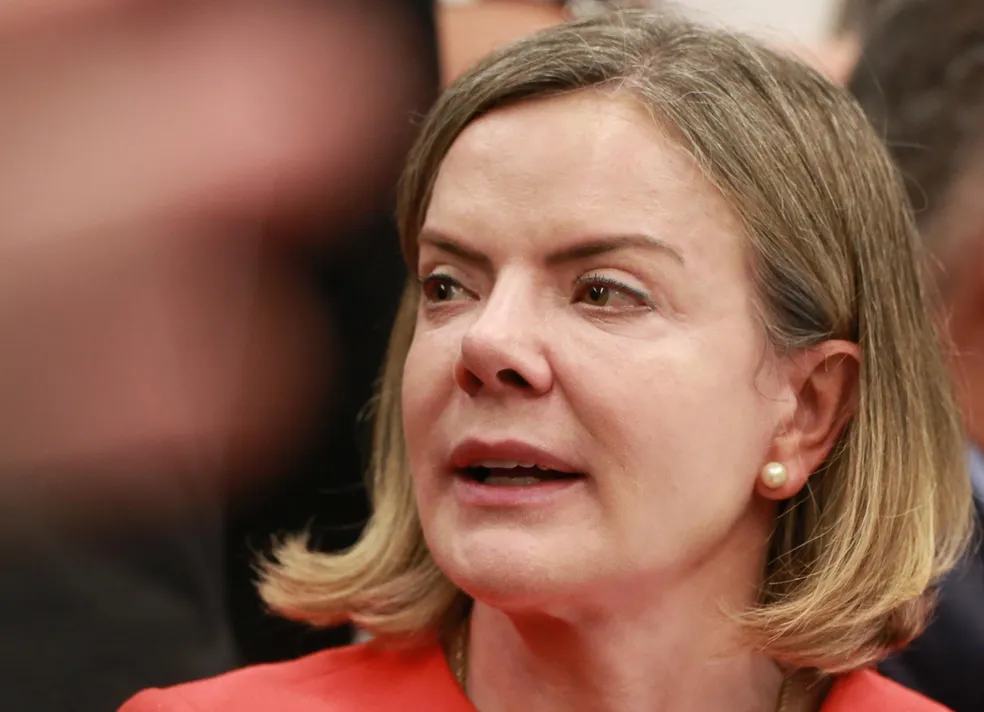 A presidente do PT, Gleisi Hoffmann