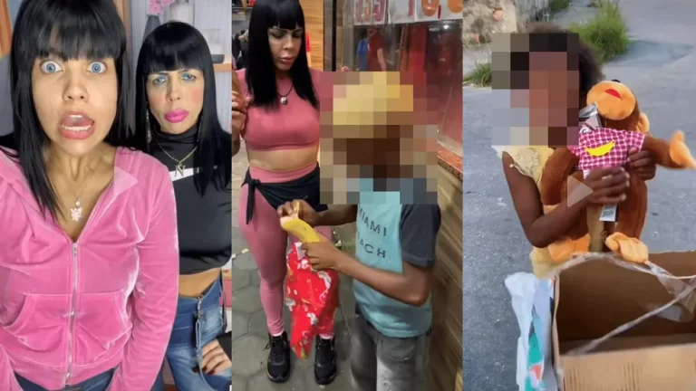 Influenciadoras que deram banana e macaco de pelúcia para crianças viram rés por injúria racial