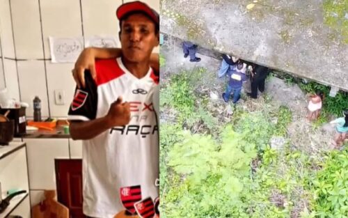 VÍDEO: Corpo é encontrado de ponta-cabeça dentro de buraco em terreno baldio, de Manaus VÍDEO: Corpo é encontrado de ponta-cabeça dentro de buraco em terreno baldio, de Manaus