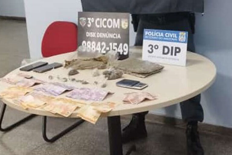 Homem é preso por tráfico de drogas na zona Sul de Manaus
