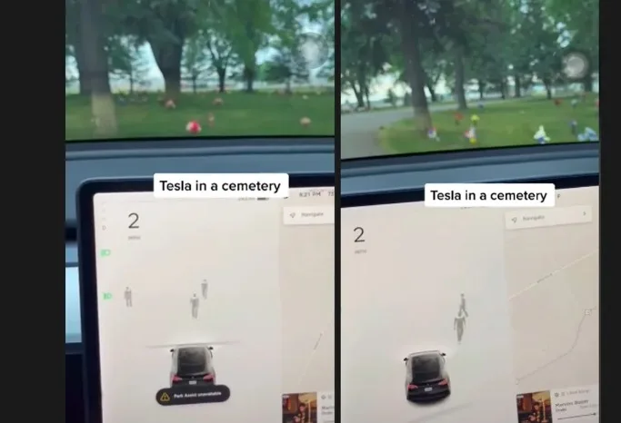VÍDEO: Câmera de carro Tesla detecta “fantasmas” durante passeio em cemitério