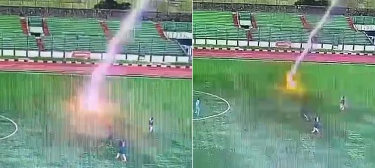 VEJA VÍDEO: Jogador morre ao ser atingido por raio durante partida de futebol na Indonésia