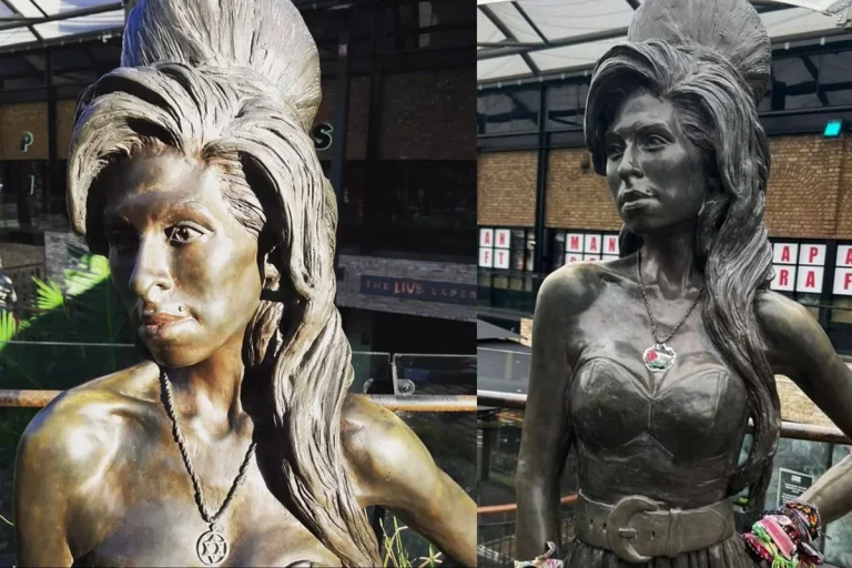 Estátua da cantora judia Amy Winehouse
