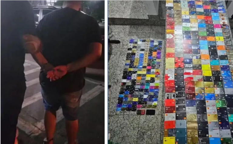 Homem é preso com mais de 400 cartões roubados no Carnaval de SP