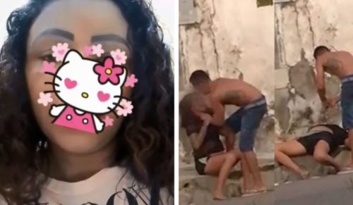 VÍDEO: Mulher que desmaiou ao enforcada pelo marido se pronuncia: “Foi só uma briga de casal”