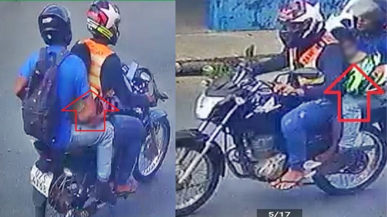 VÍDEO: Dupla aparece com criança em moto praticando assaltos, em Manaus VÍDEO: Dupla aparece com criança em moto praticando assaltos, em Manaus