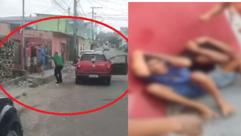 VÍDEOS: Dupla é espancada por populares após série de assaltos, em Manaus