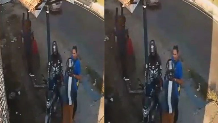 VÍDEO: Motociclista por APP e mulher são assaltados durante fim de corrida, em Manaus