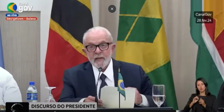 Sem citar Venezuela, Lula prega paz entre vizinhos na Guiana