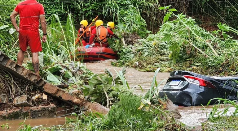 Casal desaparece após forte chuva na região metropolitana de SP