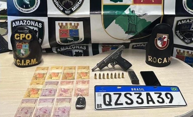 Operação Protetor das Fronteiras apreende arma, munições e drogas