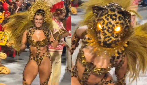 VÍDEO: Paolla Oliveira rouba a cena ao se transformar em desfile: “Sou mulher-onça”