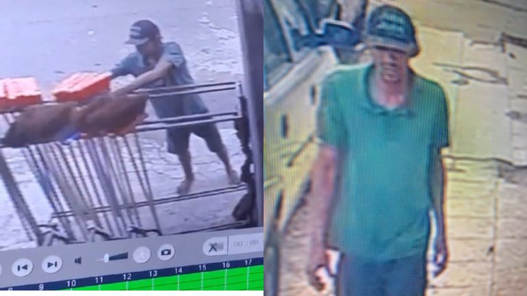 VÍDEOS: Homem é flagrado furtando 4 vassouras de mercadinho, em Manaus.