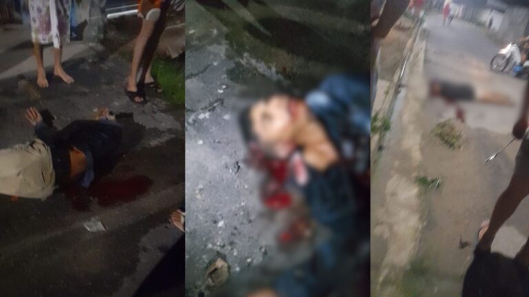 CENAS FORTES: Casal é executado por ‘pistoleiros’ no meio da rua, em Manaus