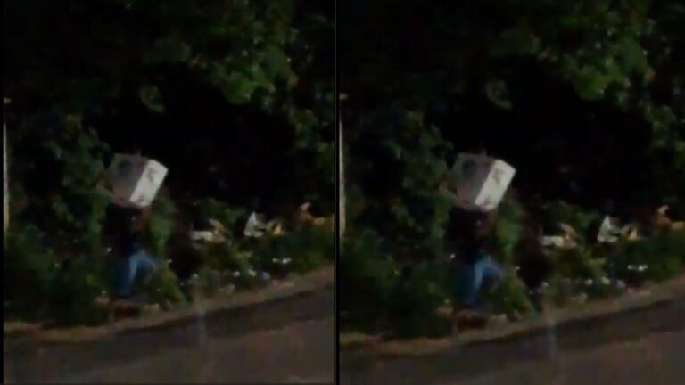 VÍDEO: Homem é flagrado roubando ar-condicionado durante madrugada, em Manaus