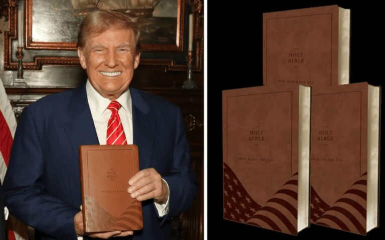 Trump anuncia venda de Bíblia por R$ 300: “Deus abençoe os EUA”   