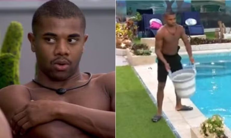 BBB 24: Davi chora e revela como quer se vingar de Leidy após ter roupas jogadas na piscina
