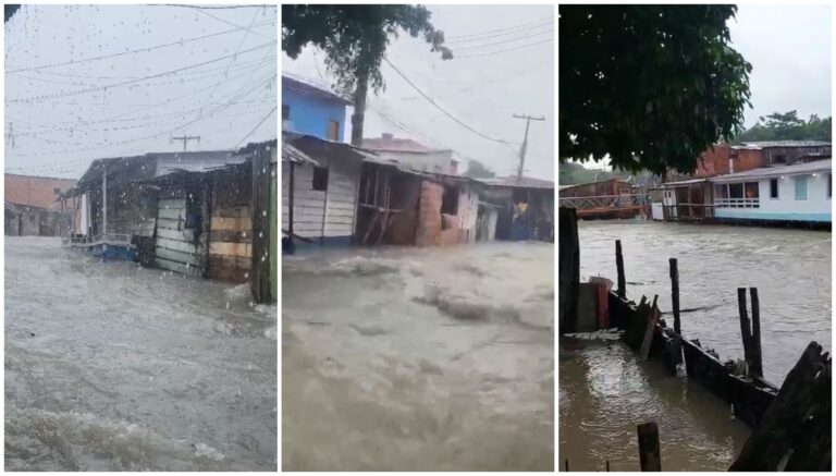 VÍDEOS: Chuva forte causa alagamentos em Manaus e Defesa Civil emite alerta de deslizamentos