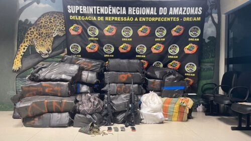 PF apreende 900 kg de drogas durante operação no Amazonas