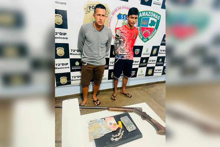 Dupla é presa por tráfico de drogas em Manicoré, no Amazonas